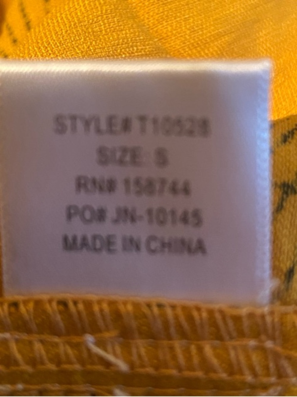 Women's Mustard Floral Button-Down with side pockets - Picture 4 of 11